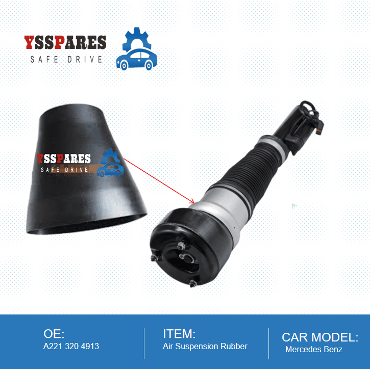 YSSPARES Air Suspension Rubber For Mercedes W221 Front Air Suspension shock OEM A2213204913 - Air Suspension Items For Pas...