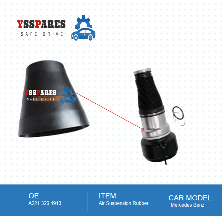 YSSPARES Air Suspension Rubber For Mercedes W221 Front Air Suspension shock OEM A2213204913 - Air Suspension Items For Pas...