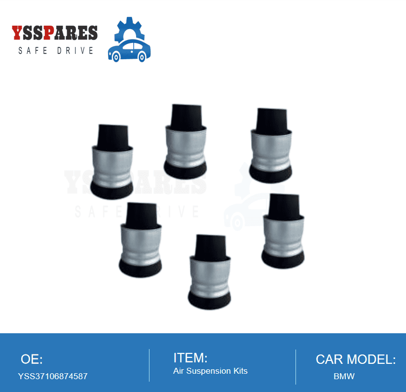 YSSPARES Air Suspension repair kits half crimpped (rubber + ring + aluminum cover) For BMW G12 Front 37107915946 - Air Sus...