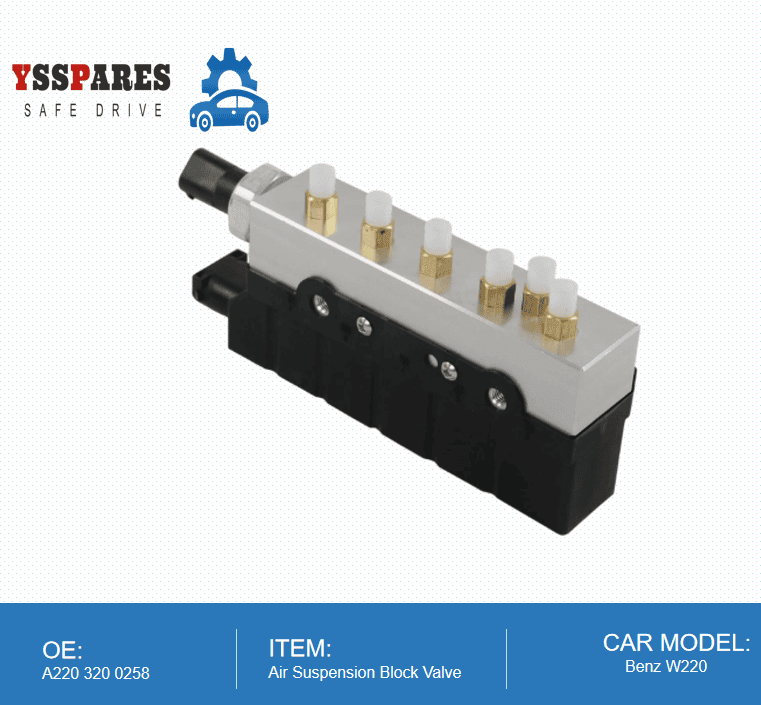 2203200258 Air Suspension Compressor Valve Block For Mercedes-Benz S Class W220 - Air Suspension Items For Passenger Cars ...