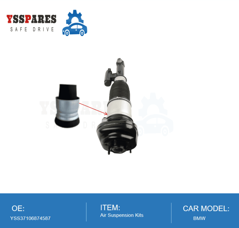 YSSPARES Air Suspension repair kits half crimpped (rubber + ring + aluminum cover) For BMW G12 Front 37107915946 - Air Sus...